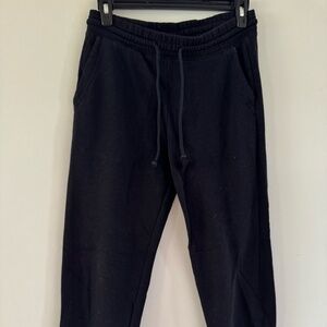 Divided black joggers
